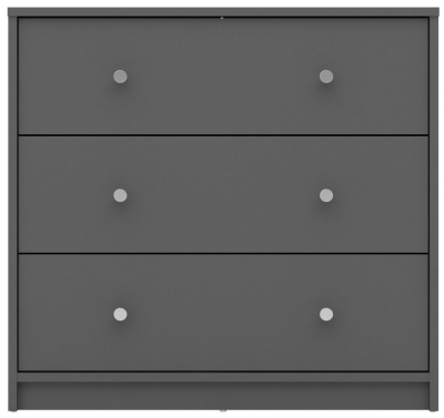 Product photograph of May Grey Chest Of 3 Drawer from Choice Furniture Superstore