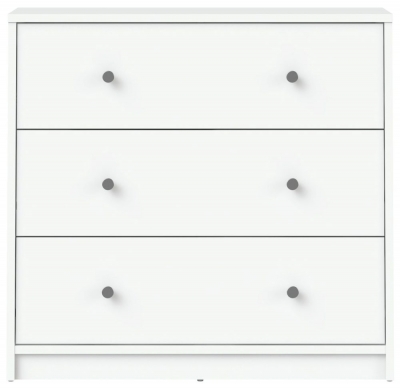 Product photograph of May White Chest Of 3 Drawer from Choice Furniture Superstore