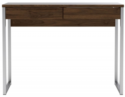 Product photograph of Function Plus Walnut Effect 2 Drawer Desk from Choice Furniture Superstore
