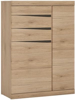 Product photograph of Kensington 2 Door 3 Drawer Cabinet In Oak from Choice Furniture Superstore