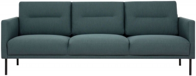 Product photograph of Larvik Dark Green Fabric 3 Seater Sofa from Choice Furniture Superstore
