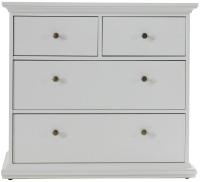 Product photograph of Paris White 2 2 Drawer Chest from Choice Furniture Superstore