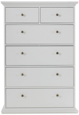 Product photograph of Paris 6 Drawer Chest from Choice Furniture Superstore