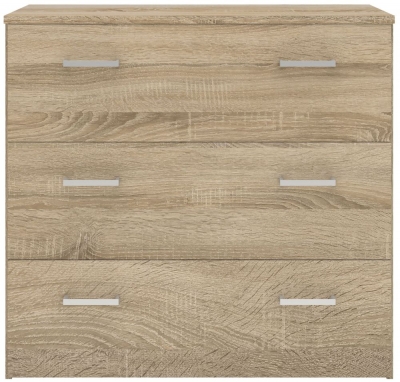 Product photograph of Space Chest Of 3 Drawer In Oak from Choice Furniture Superstore