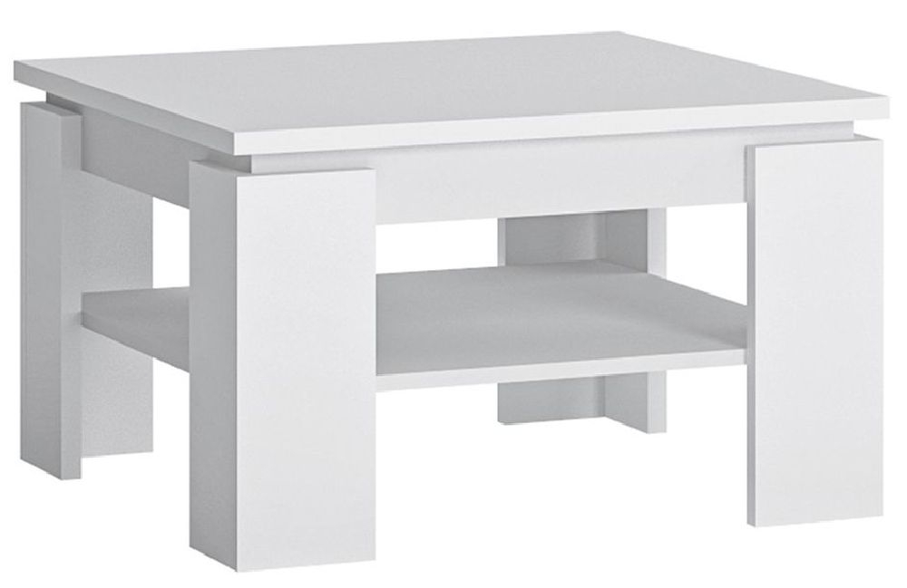 Fribo White 70cm Square Coffee Table