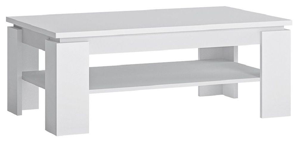 Fribo White 110cm Coffee Table