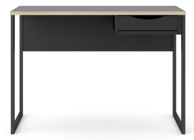 Function Plus Black 1 Drawer Desk