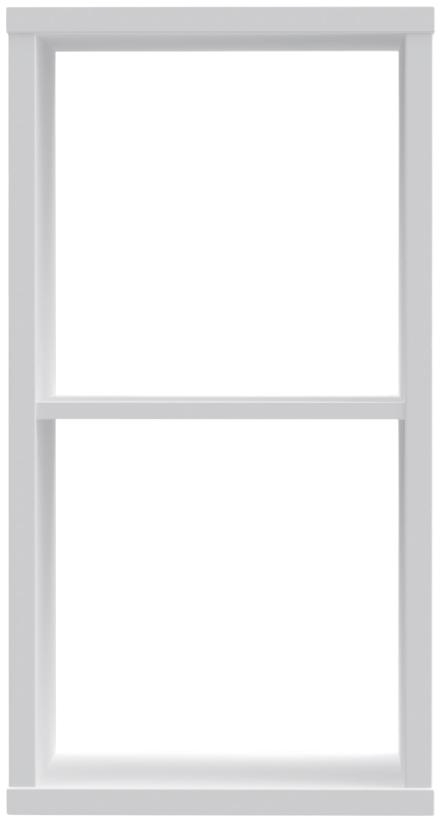 Kempsey White Gloss Open Shelving Unit