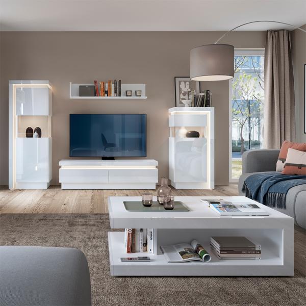 Furniture To Go Lyon White High Gloss