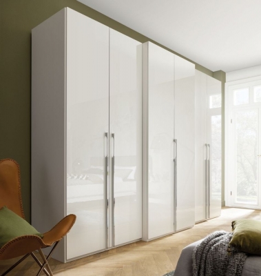 Product photograph of Nolte Concept Me 230 Polar White 6 Door Wardrobe - 300cm from Choice Furniture Superstore