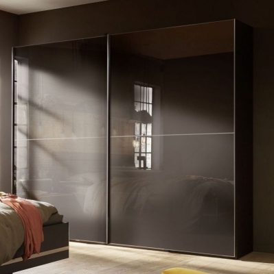 Product photograph of Nolte Concept Me 310 Basalt 2 Door Sliding Wardrobe - 240cm from Choice Furniture Superstore