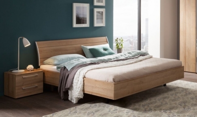 Product photograph of Nolte Sonyo Imitation Riviera Oak Bed from Choice Furniture Superstore