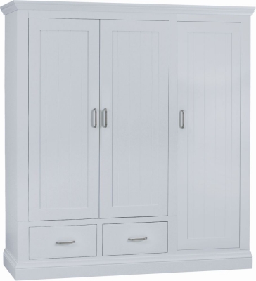 Product photograph of Tch Coelo Painted 3 Door 2 Drawer Wardrobe from Choice Furniture Superstore