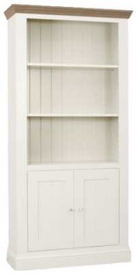 Product photograph of Tch Coelo 2 Door Bookcase - Oak And Painted from Choice Furniture Superstore