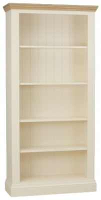 Product photograph of Tch Coelo 4 Shelves Bookcase - Oak And Painted from Choice Furniture Superstore