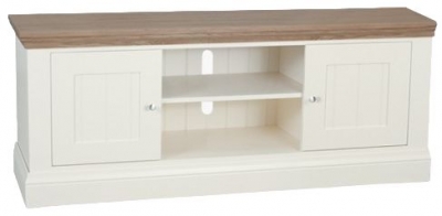 Product photograph of Tch Coelo Large Tv Unit - Oak And Painted from Choice Furniture Superstore