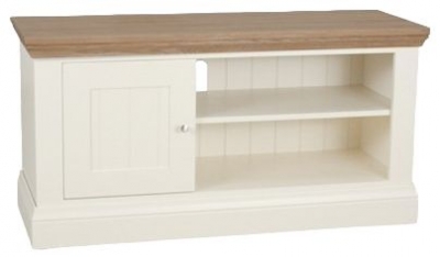 Product photograph of Tch Coelo Medium Tv Unit - Oak And Painted from Choice Furniture Superstore