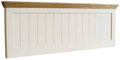 Product photograph of Tch Coelo Panel Headboard - Oak And Painted from Choice Furniture Superstore