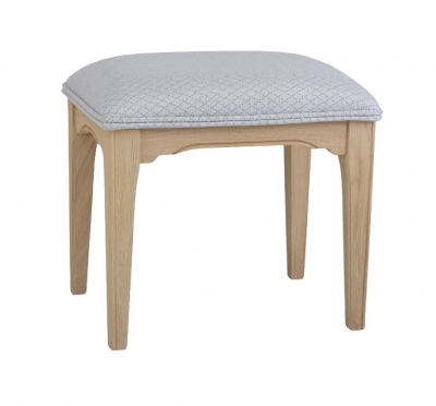 Product photograph of Tch New England Oak Fabric Seat Bedroom Stool from Choice Furniture Superstore