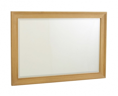 Product photograph of Tch New England Oak Rectangular Wall Mirror from Choice Furniture Superstore