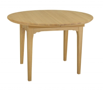 Product photograph of Tch New England Oak Round Extending Dining Table from Choice Furniture Superstore