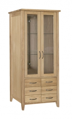 Product photograph of Tch Windsor Oak Bookcase With Lighting from Choice Furniture Superstore