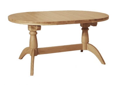 Product photograph of Tch Windsor Oak Double Pedestal Extending Dining Table from Choice Furniture Superstore