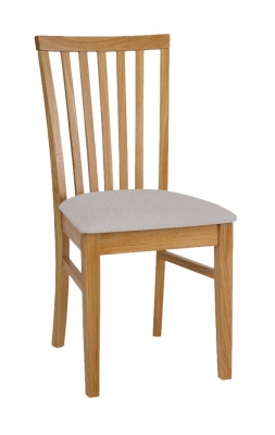 Product photograph of Tch Windsor Oak Olivia Leather Seat Dining Chair Sold In Pairs from Choice Furniture Superstore