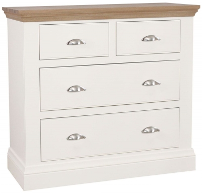 Product photograph of Tch Coelo 2 2 Drawer Chest - Oak And Painted from Choice Furniture Superstore
