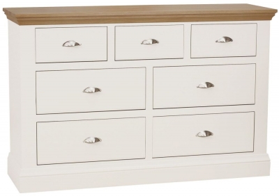 Product photograph of Tch Coelo 4 3 Drawer Chest - Oak And Painted from Choice Furniture Superstore