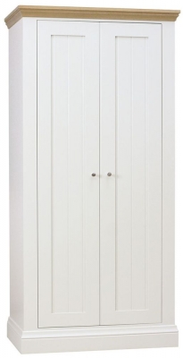 Product photograph of Tch Coelo 2 Door Wardrobe - Oak And Painted from Choice Furniture Superstore