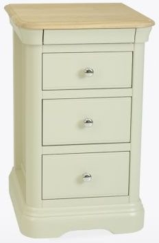 Product photograph of Tch Cromwell Bedside Chest - Oak And Painted from Choice Furniture Superstore