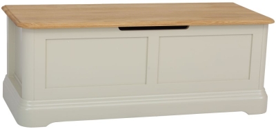 Product photograph of Tch Cromwell Blanket Chest - Oak And Painted from Choice Furniture Superstore