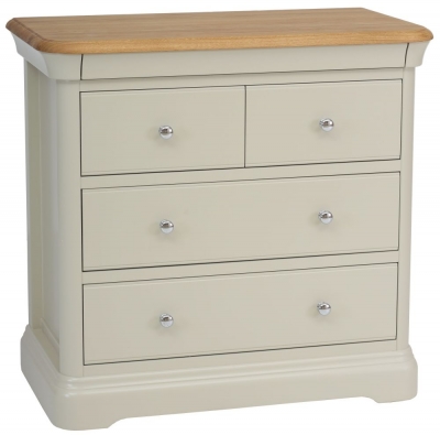 Product photograph of Tch Cromwell 2 2 Drawer Chest - Oak And Painted from Choice Furniture Superstore