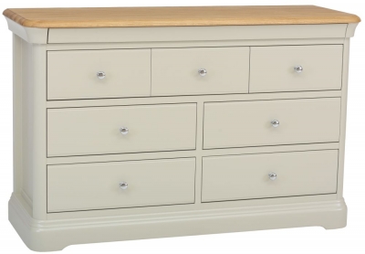 Product photograph of Tch Cromwell 4 3 Drawer Chest - Oak And Painted from Choice Furniture Superstore