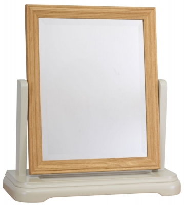 Product photograph of Tch Cromwell Dressing Mirror - Oak And Painted from Choice Furniture Superstore