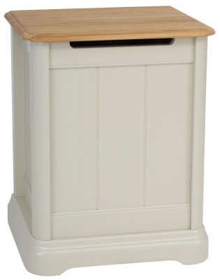 Product photograph of Tch Cromwell Laundry Chest - Oak And Painted from Choice Furniture Superstore
