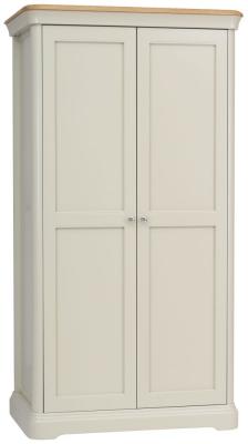 Product photograph of Tch Cromwell 2 Door Wardrobe - Oak And Painted from Choice Furniture Superstore