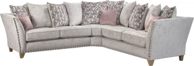 Product photograph of Lebus Paris 2 Corner 2 Pillow Back Fabric Sofa from Choice Furniture Superstore