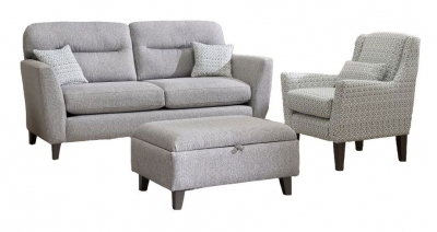 Product photograph of Lebus Clara 3 Seater Fabric Sofa Suite from Choice Furniture Superstore