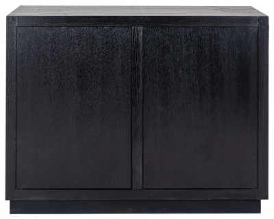 Product photograph of Oakura Black 2 Door Sideboard from Choice Furniture Superstore