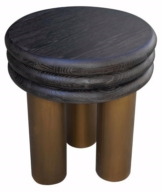 Product photograph of Macaron Black Rustic End Table from Choice Furniture Superstore