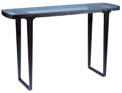 Product photograph of Monfort Black Console Table from Choice Furniture Superstore