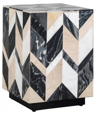 Product photograph of Rostelli Black End Table from Choice Furniture Superstore