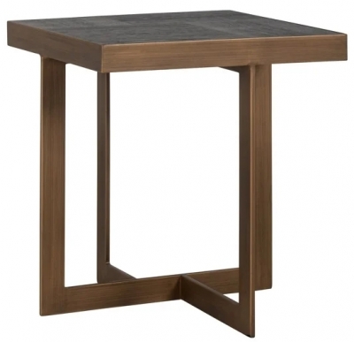 Product photograph of Cambon Dark Coffee Square Side Table from Choice Furniture Superstore
