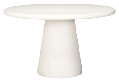 Product photograph of Bloomstone White 130cm Round Dining Table from Choice Furniture Superstore