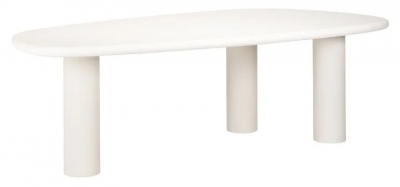 Product photograph of Bloomstone White 235cm Dining Table from Choice Furniture Superstore