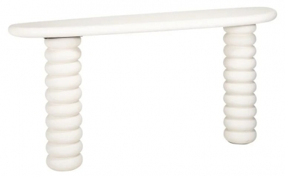 Product photograph of Bloomstone White Console Table from Choice Furniture Superstore