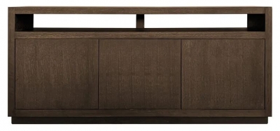 Product photograph of Oakura Brown Oak 3 Door Large Sideboard from Choice Furniture Superstore