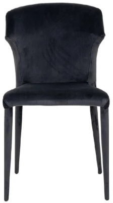 Product photograph of Piper Antraciet Velvet Dining Chair from Choice Furniture Superstore